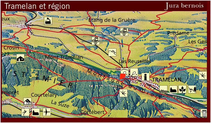 Karte Tramelan Jura Bernois